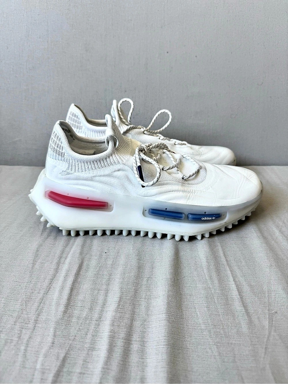 Adidas NMD S1 FS "Copa" White Red Blue Sneakers with Fusionskin Uppers - Sz 8.5 - Picture 2 of 10